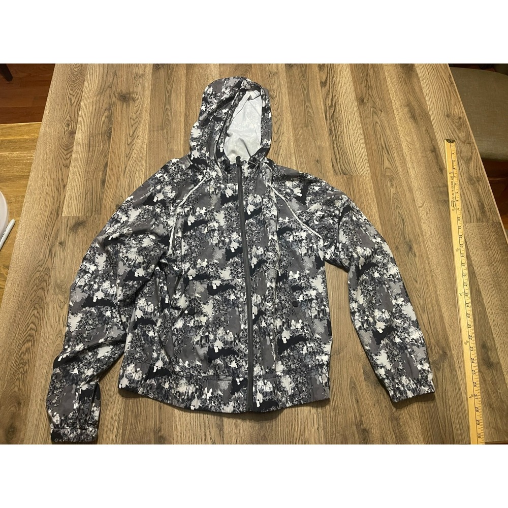 Hunter x Target Windbreaker, Men's Size Medium, White Black, Camouflage, Zip Up